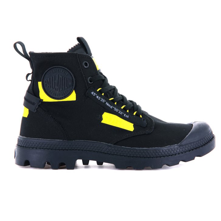 Bottes Palladium Pampa Hi Re-craft Femme Noir | FR ZYN902T